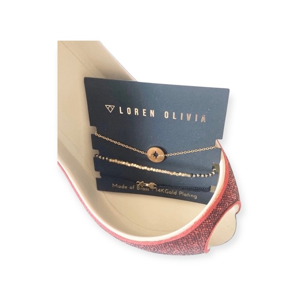 new Loren Olivia ➪ aso Free People FP ➪ 14KGP Boho Arrow Bracelet 3 Piece Set ➪ - Picture 8 of 14